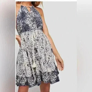 Free People Beach Dress boho halter Whimsey Fairycore